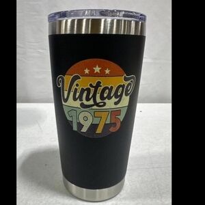 Vintage 1975 Black Tumbler